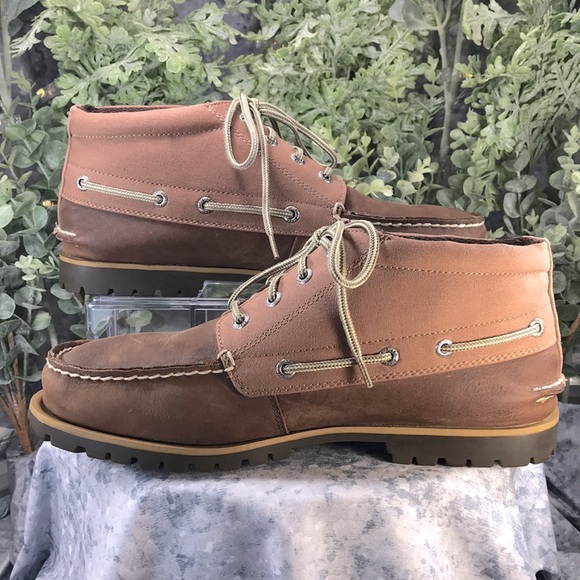 Sperry Top Sider Carson Brown Leather Chukka LaceUp Boots Men’s 9.5M🌟Like NEW🌟 - Picture 4 of 9